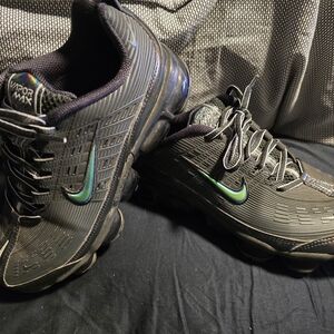 Nike VaporMax Black and Iridescent Athletic Shoes